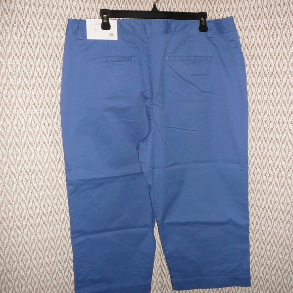 CJ Banks Capri Pants Classic Fit Cotton Stretch with Pockets 16 NWT - Picture 5 of 8
